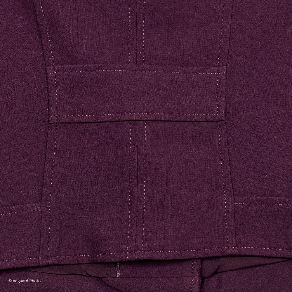 WHBM Stitched Shoulder Open Front Semi-Cropped Moto Blazer Skirt Set Size 10 - Picture 7 of 16